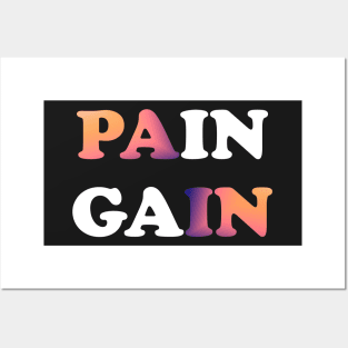 Pain gain Posters and Art